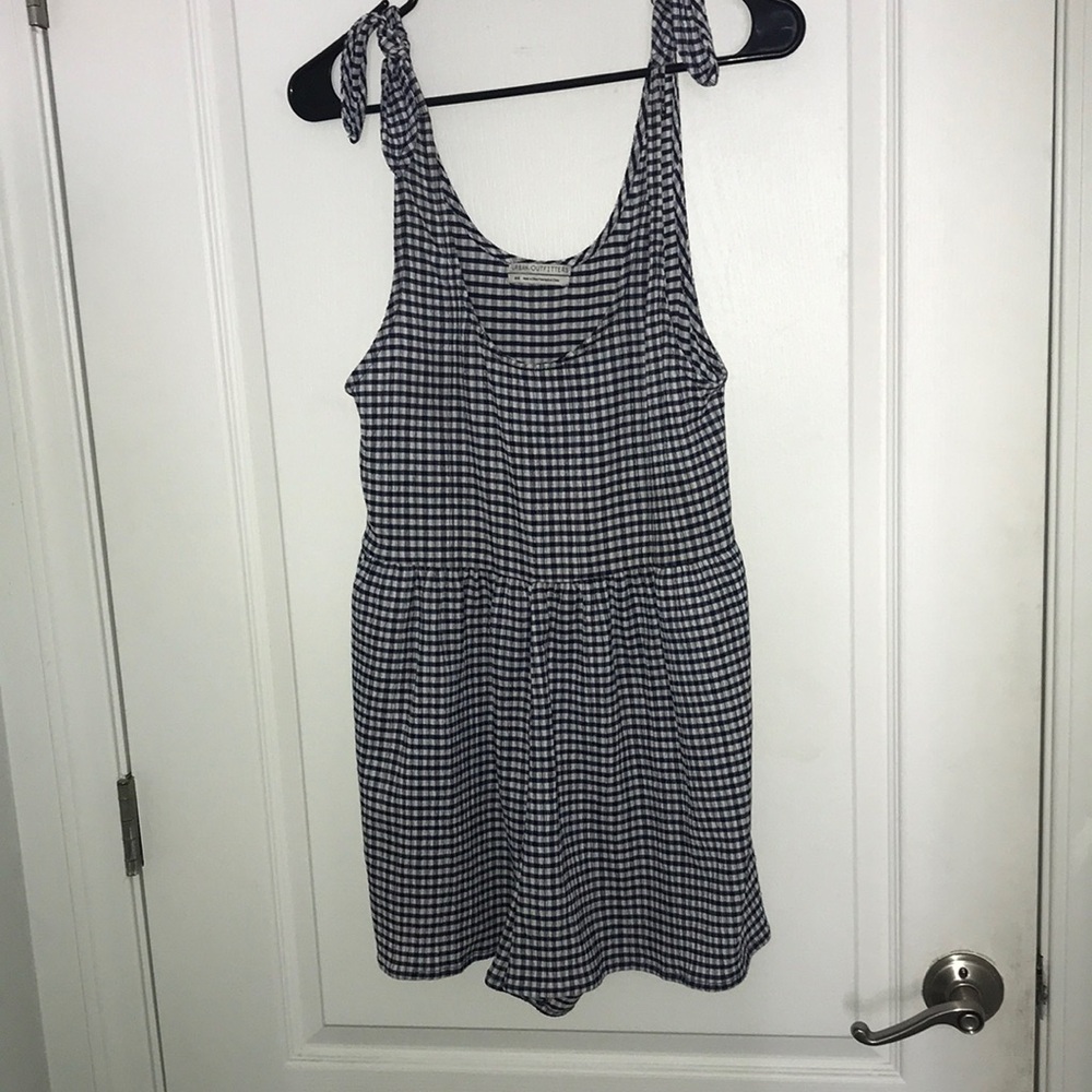 Striped Tie-Shoulder Sleeveless Dress